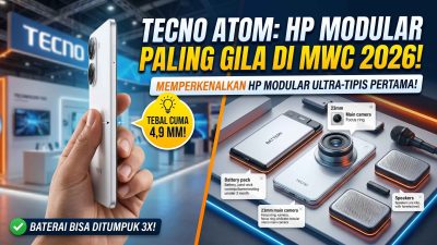 Tecno Atom: HP Paling Tipis di Dunia yang Bisa ‘Bongkar Pasang’ Seperti Lego!
