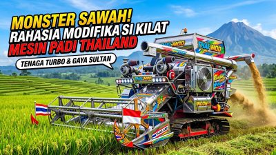 Inovasi Tanpa Batas: Bedah Modifikasi “Monster” Mesin Padi Thailand Somboon Pattana