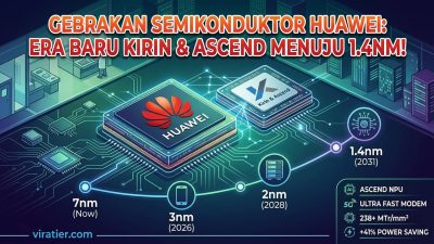 Gebrakan Semikonduktor Huawei: Membedah Arsitektur Kirin & Ascend Seri Terbaru Serta Ambisi Besar Node 3nm, 2nm, Hingga 1,4nm di Tahun 2031