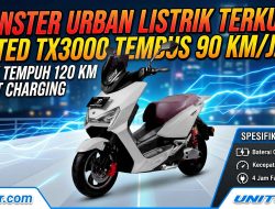 United E-Motor TX3000: Motor Listrik Kencang dan Tangguh Penghancur Segala Medan Urban