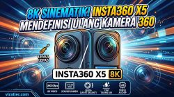 Evolusi Sempurna Kamera 360 Derajat: Insta360 X5 Hadirkan Resolusi 8K Sinematik, Sensor Jumbo, dan Desain Lensa yang Bisa Diganti!